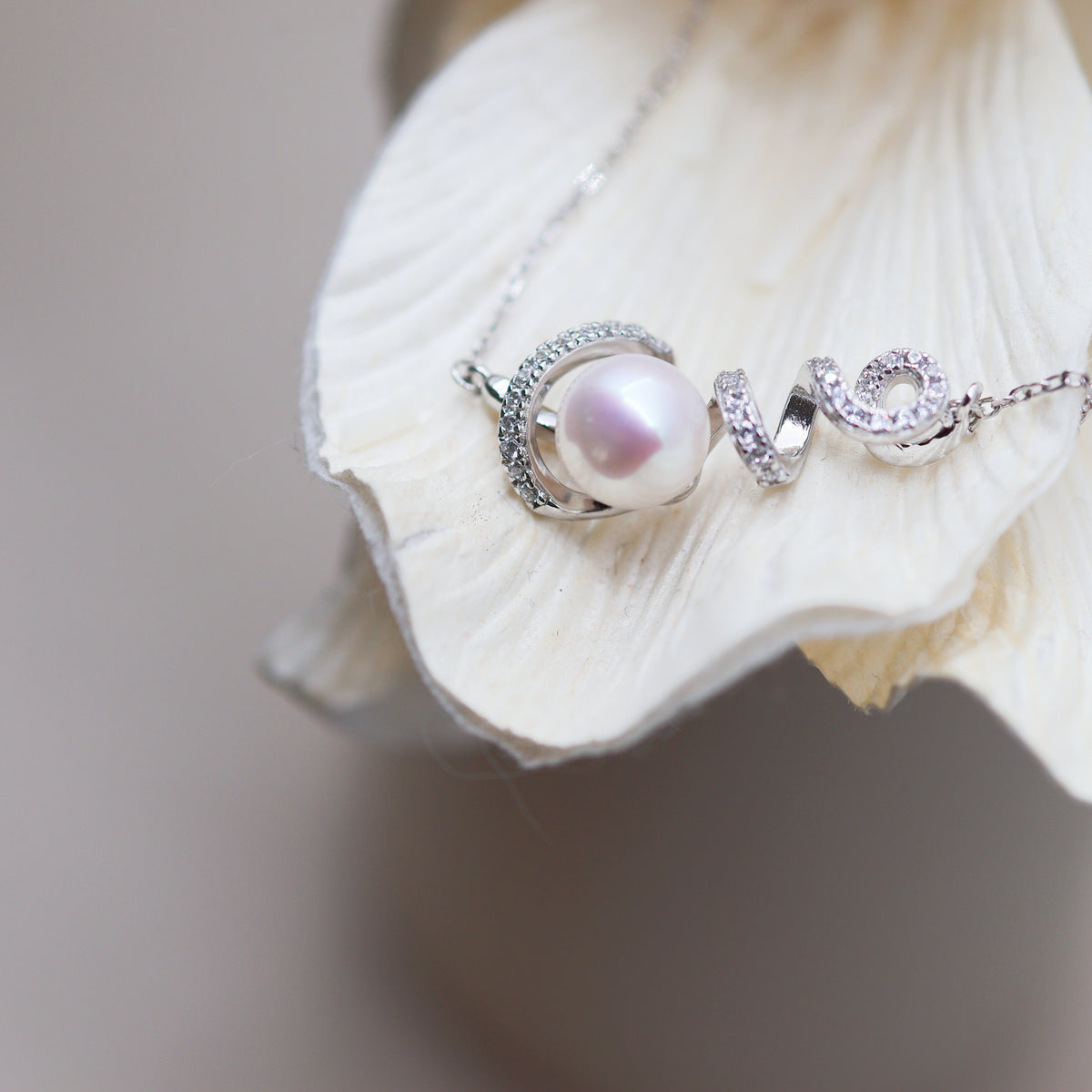 Collier love - Perle 7–8 mm