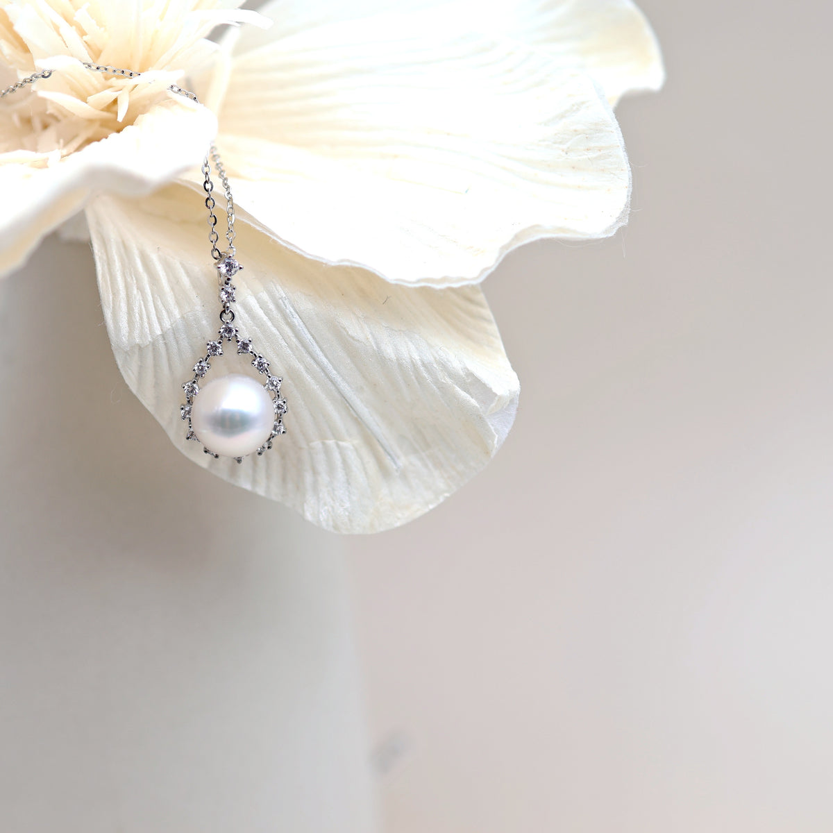 Collier Goutte — Perle d'eau douce 9–10 mm