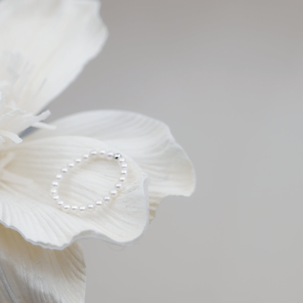 Bague Grain — Perles 3–4 mm